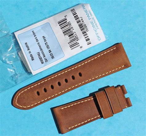 panerai luminor brown leather strap|officine panerai watch straps.